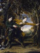 Sir Joshua Reynolds Colonel Acland and Lord Sydney, 'The Archers oil painting